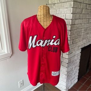 WWF 2019 Mania Club wrestling red Jersey L